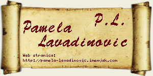 Pamela Lavadinović vizit kartica